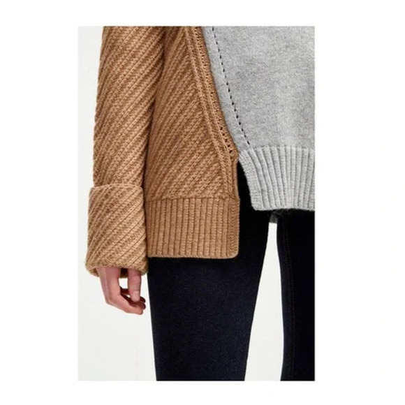 French Connection Viola Knits High Neck Jumper Color Block Sweater XS NWT $168 - Picture 4 of 10